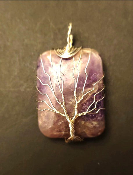 Tree of Life Amethyst Pendant