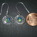 Australian Opal Sterling Silver Earrings